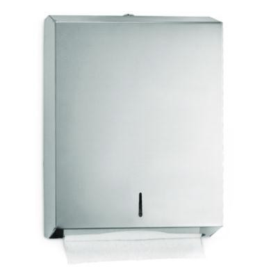 Vertical C-Fold/Multi-Fold Paper Towel Dispenser, 14.5 x 4 x 11.2, Brushed Stainless Steel