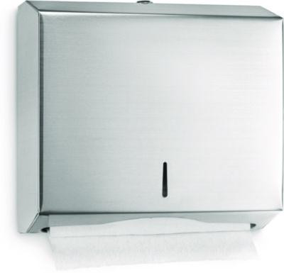 Horizontal C-Fold/Multi-Fold Paper Towel Dispenser, 10.2 x 4 x 11.2, Brushed Nickel