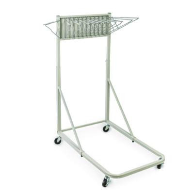 Blueprint Storage Cabinet Rolling Stand, Assorted Document Sizes Accommodated, 27" x 28.5" To 46.5" x 46" To 66", Gray