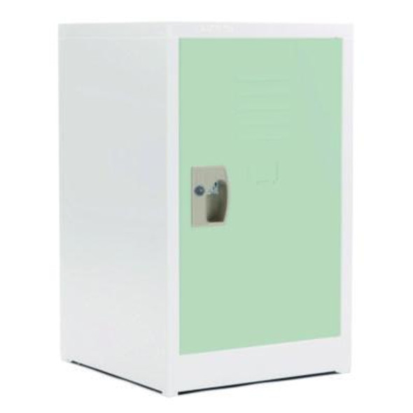 Steel Storage Locker, 1 Compartment, 15 x 15 x 24, Misty Green