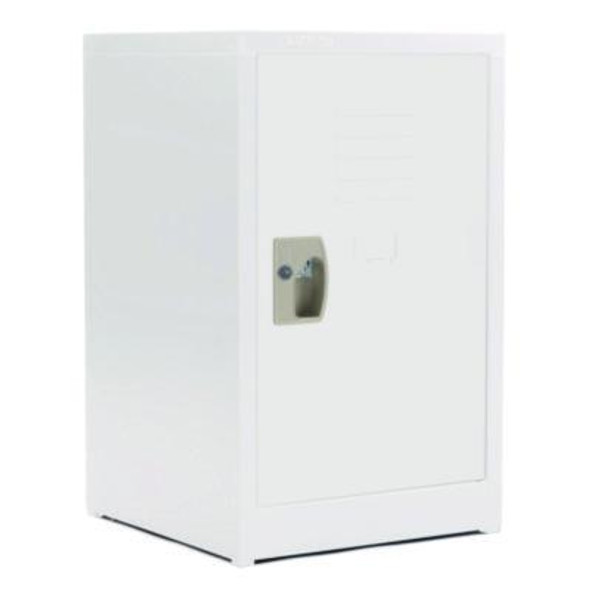 Steel Storage Locker, 1 Compartment, 15 x 15 x 24, White