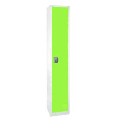 Steel Storage Locker, 1 Compartment, 12 x 12 x 72, Green