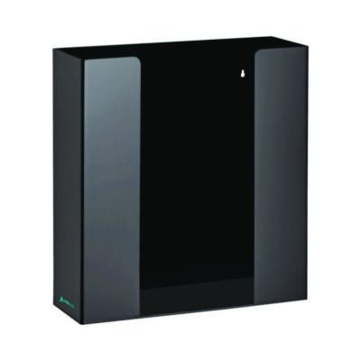 Acrylic Glove Dispenser, Double Box Capacity, 10.2 x 3.5 x 10.8, Black