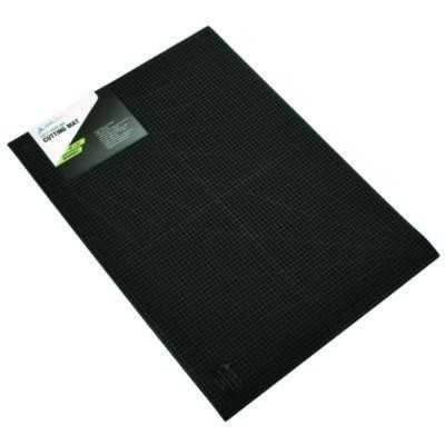 Reversible Self Healing Cutting Mat, 1" Grid With Guide Angles, 30" x 42", Green/Black