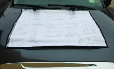 Large Document Protection Blueprint Plan Holder, Holds Arch D (24" x 36"), Clear