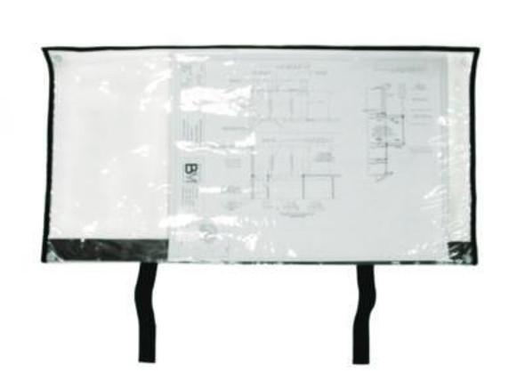 Large Document Protection Blueprint Plan Holder, Holds Arch E (36" x 48"), Clear