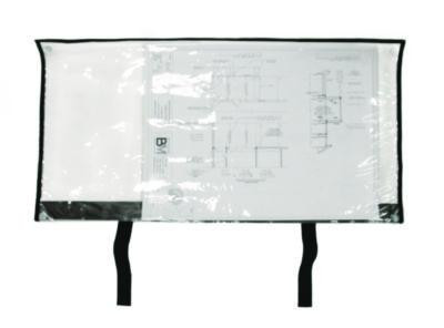 Large Document Protection Blueprint Plan Holder, Holds Arch E (36" x 48"), Clear
