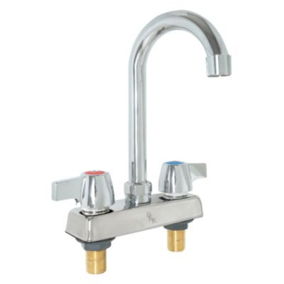 Workforce Standard Duty Faucet. 7.88" Height/3.5" Reach, Chrome-Plated Brass