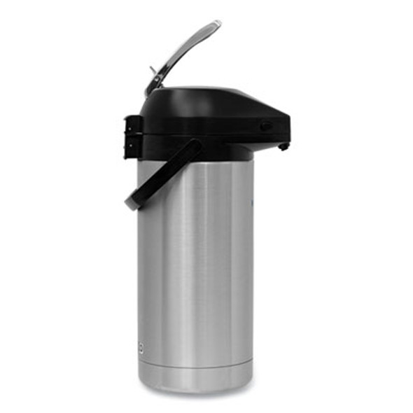 Lever Action Airpot, 128 Oz, Silver/Black
