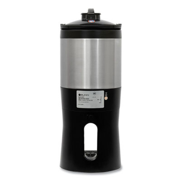 Thermofresh Server With Mechanical Sight Gauge, 128 Oz, Silver/Black