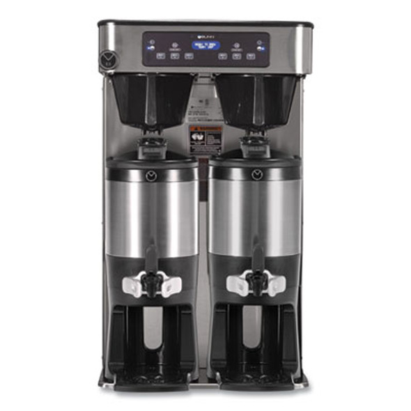 Icb Infusion Series Twin Tall Coffee Brewer, 51 Cups, Silver/Black