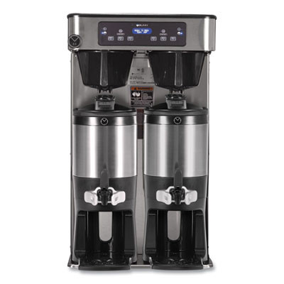 Icb Infusion Series Twin Tall Coffee Brewer, 51 Cups, Silver/Black