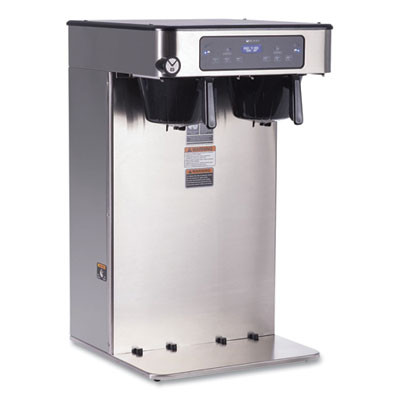 Icb Infusion Series Twin Tall Coffee Brewer, 51 Cups, Silver/Black