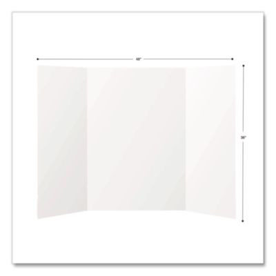 Trifold Display Boards, 36 x 48, White