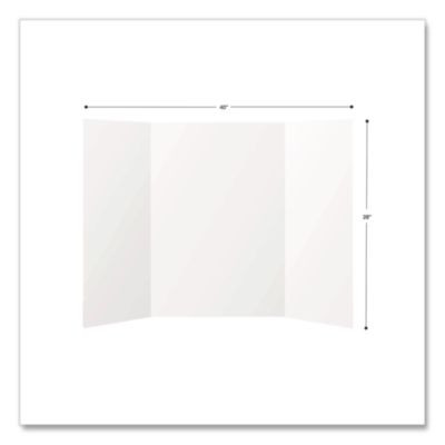 Trifold Display Boards, 28 x 40, White