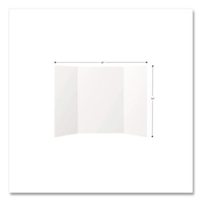 Trifold Display Boards, 14 x 22, White