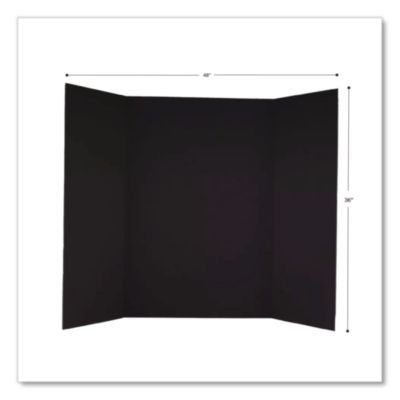 Trifold Display Boards, 36 x 48, Black
