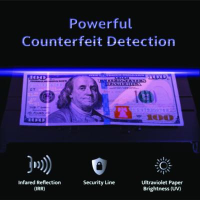 5520Uv/Mg Cash Counter, 1,300 Bills/Min, 9.7" x 11.5" x 7.5", Gray