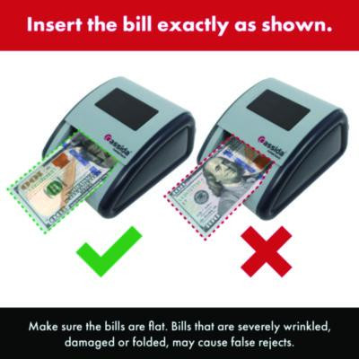 Instacheck Counterfeit Detector For Usd, 6 Detection Methods, 4.2" x 5.1" x 2.7", Gray