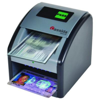 Omniid Counterfeit Detector For Usd, 3 Detection Methods, 6" x 6.9" x 7", Gray