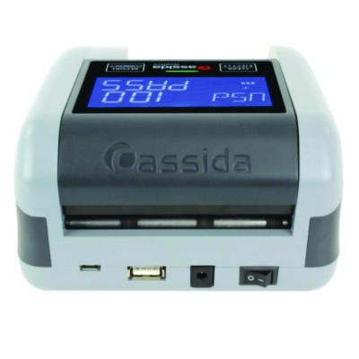 Quattro Counterfeit Detector For Usd, 4 Detection Methods, 4.9" x 4.9" x 2.9", Gray