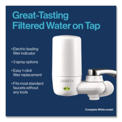 On Tap Faucet Water Filter System Replacement Filters, Faucet Filter, White