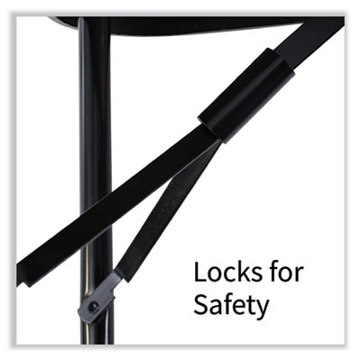 Adjustable Folding Tables, Rectangular, 72" x 30" x 22" To 32", Red Top, Black Base, 4/Pallet