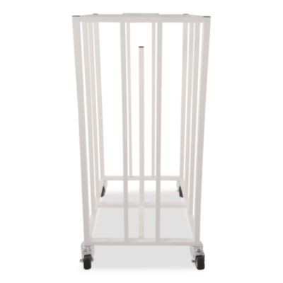 Deluxe Vertical Ball Cage, Fits Approximately 20 Balls, Metal, 20" x 20" x 48", White