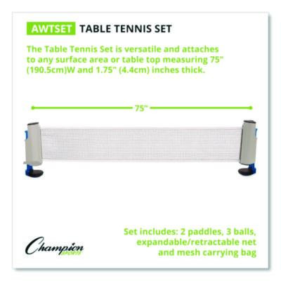 Anywhere Table Tennis Set, With Carry Bag