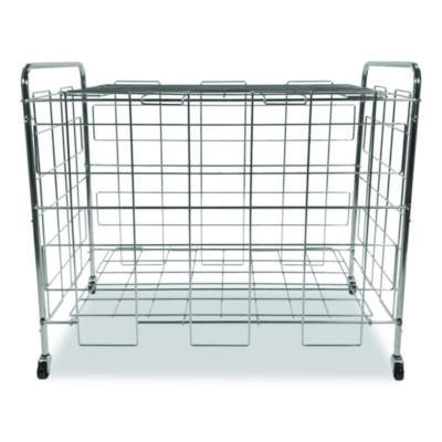 Portable Ball Locker, Metal, 176 Lb Capacity, 24 x 41 x 36, Chrome