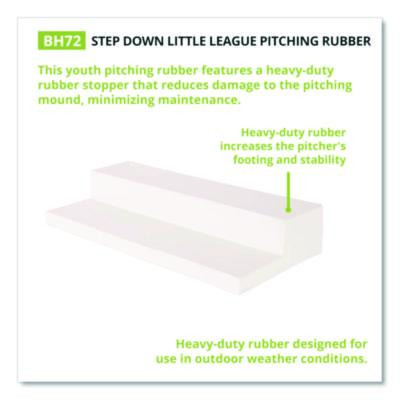 Step Down Youth Pitching Rubber, 18" x 4"
