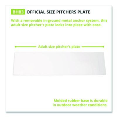 Official Size Pitcher's Plate With Anchor, 24" x 6"
