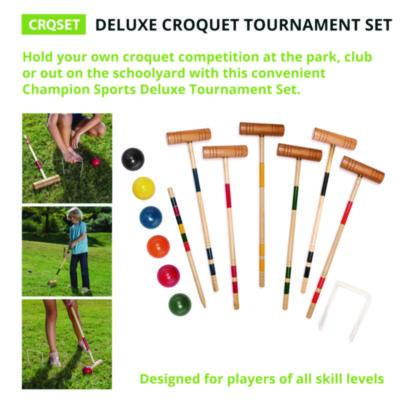 Deluxe Croquet Tournament Set, With Carry Bag