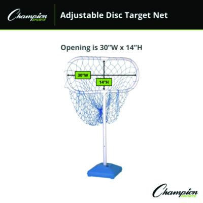 Disc Target Game Net, 30" x 12" x 24" To 36" h