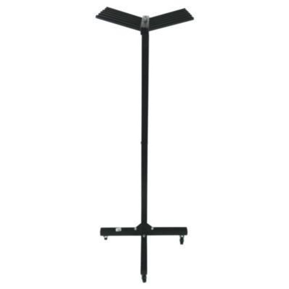 Portable Jump Rope Metal Rack, 23" x 23" x 65", Black
