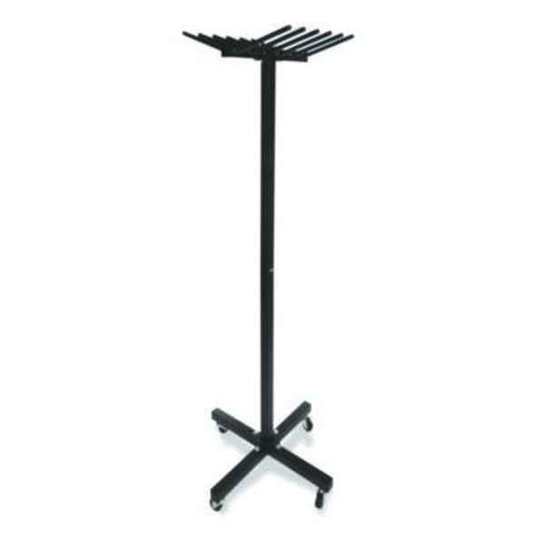 Portable Jump Rope Metal Rack, 23" x 23" x 65", Black