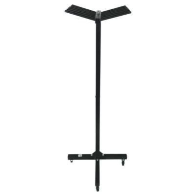 Portable Jump Rope Metal Rack, 23" x 23" x 65", Black