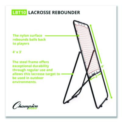 Lacrosse Ball Rebounder, 80" x 3 Ft, 1.25" Dia Frame