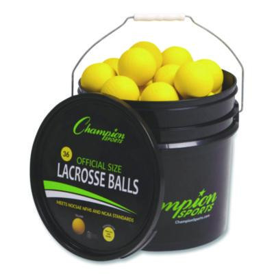 Bucket Of Lacrosse Balls, Official Size, Yellow, 36 Balls/Bucket