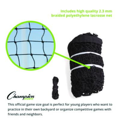 Backyard Lacrosse Goal And Net, 6 Ft x 6 Ft, 1.5" Dia Frame
