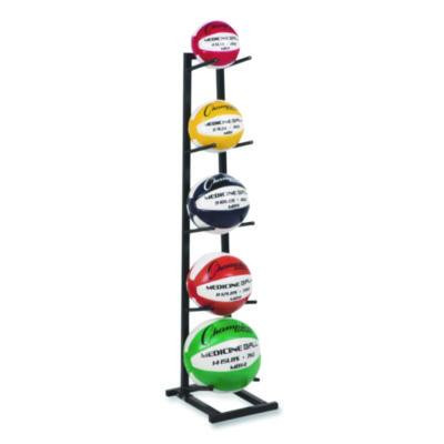 Single Medicine Ball Tree, 11" x 15" x 52", Black