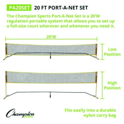 Rhino Port-A-Net Set, 36" To 60" x 240"