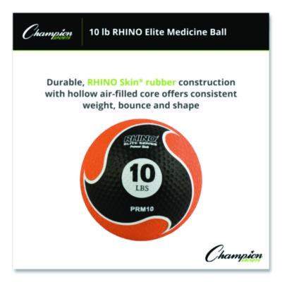 Rhino Elite Medicine Ball, 10 Lb, Orange