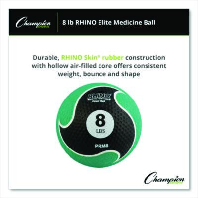 Rhino Elite Medicine Ball, 8 Lb, Green