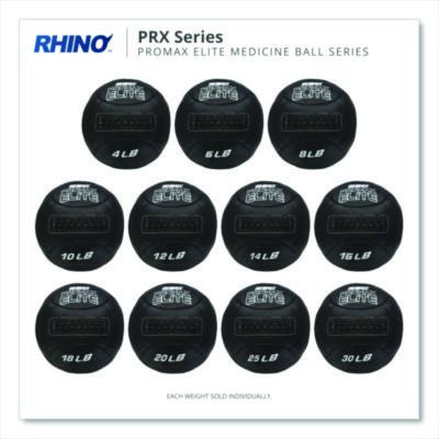 Rhino Promax Elite Medicine Ball, 10 Lb, Black