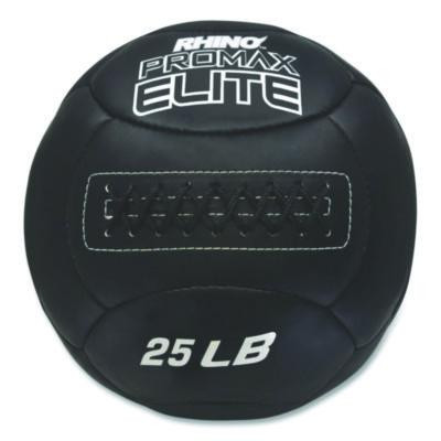 Rhino Promax Elite Medicine Ball, 25 Lb, Black