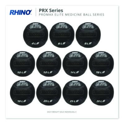 Rhino Promax Elite Medicine Ball, 4 Lb, Black
