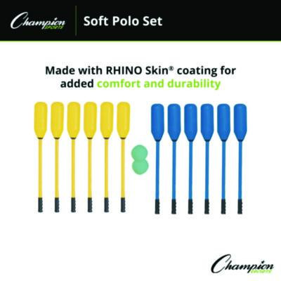 Soft Polo Set, 24" Long, (12) Sticks/(2) 7" Balls