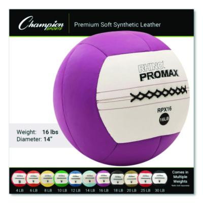 Rhino Promax Medicine Ball, 16 Lb, Purple