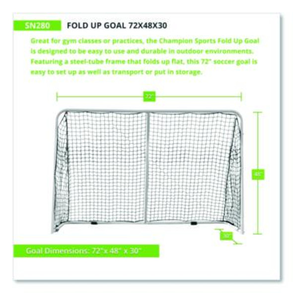 Fold Up Goal, 72" x 48"